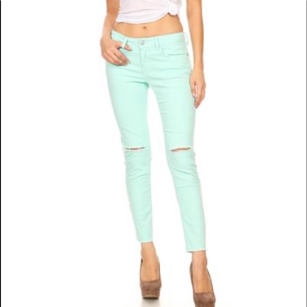 American Eagle Green Super Stretch Jean Jeggings